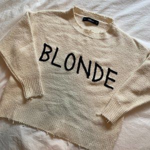 Zara | Sweaters | Zara Knit Blonde 